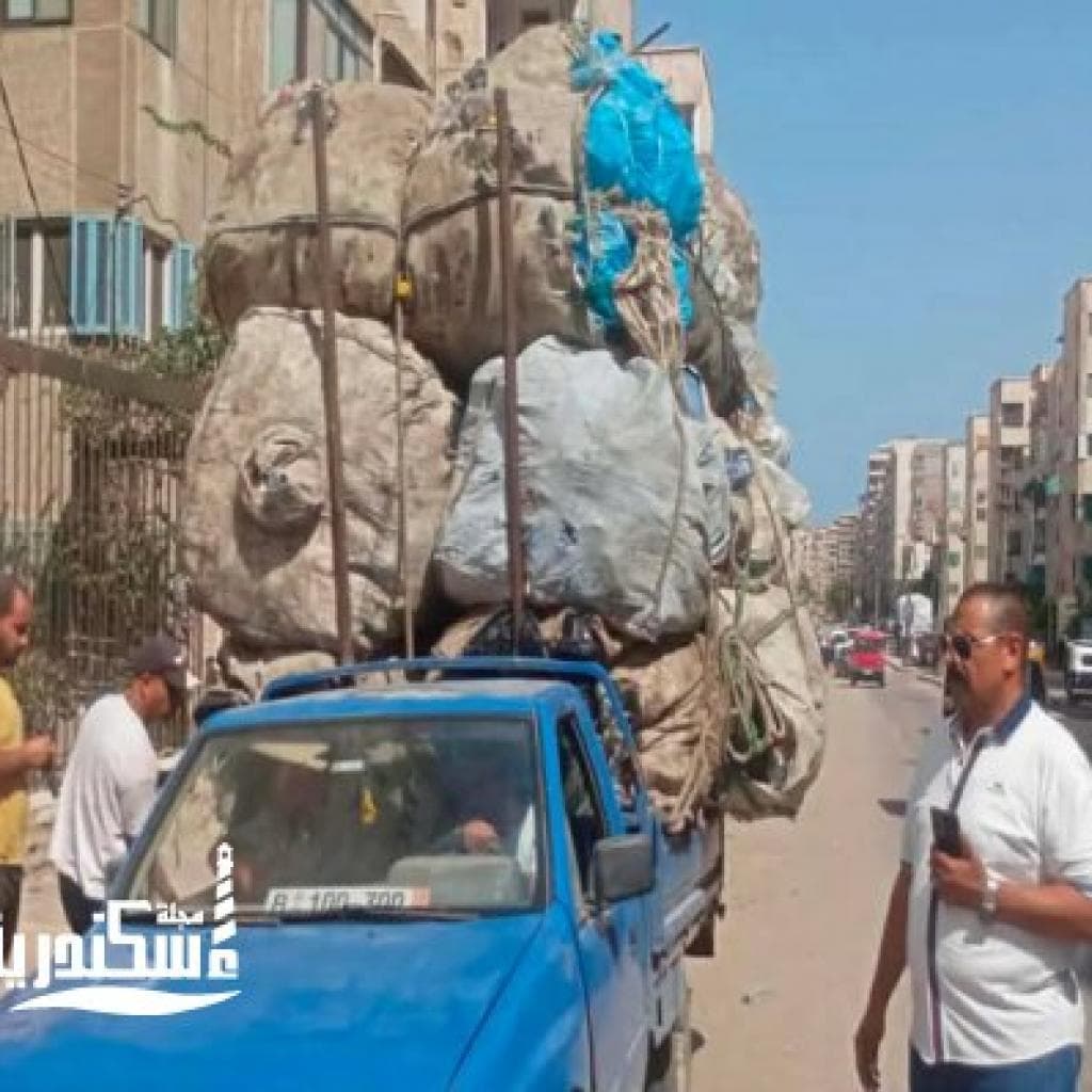 جولة صباحية موسعة لحى العجمى لإزالة الإشغالات ومواجهة "النباشين" والتحفظ على 186 حالة مخالفة