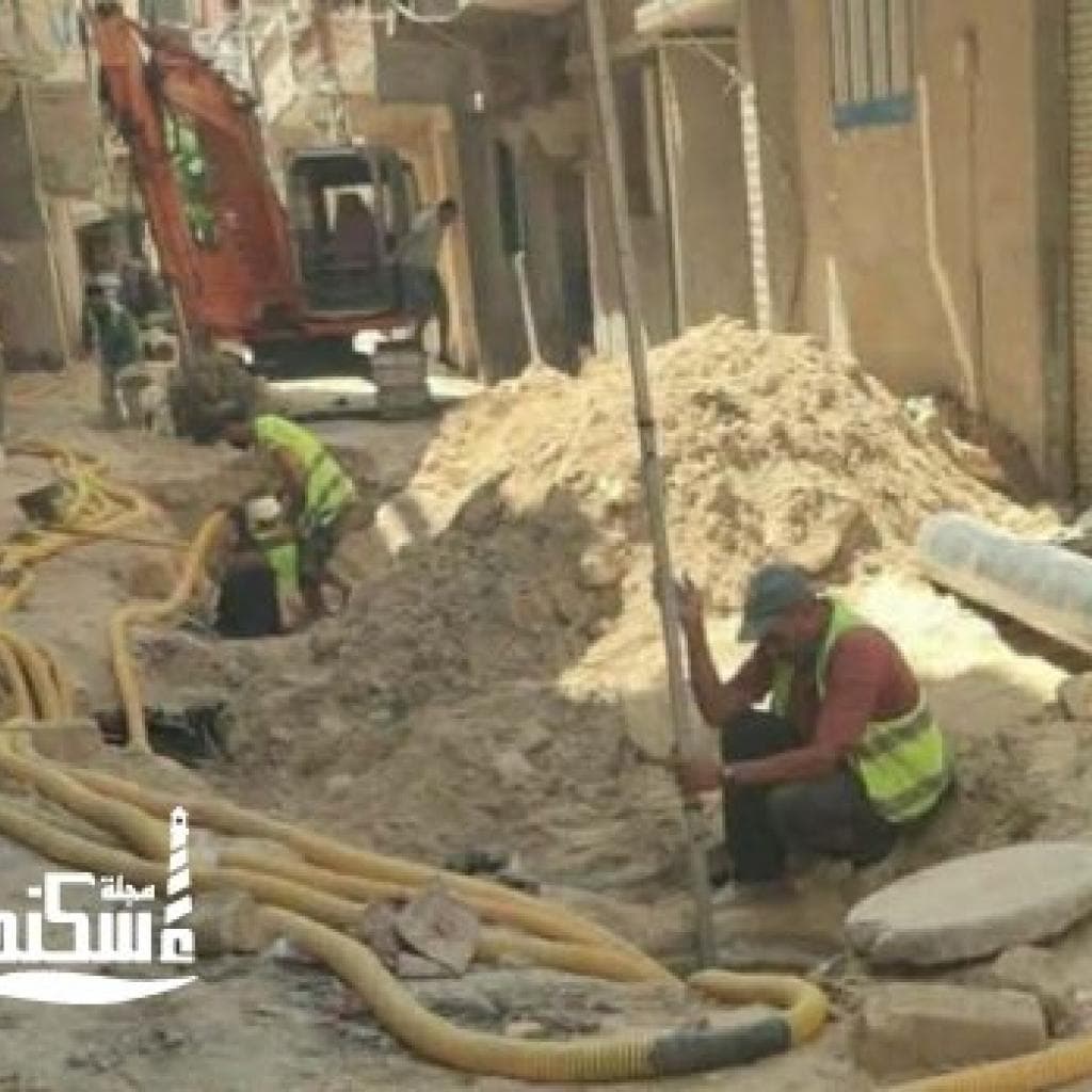 حى العجمى يواصل المتابعة الميدانية لأعمال شركة الصرف الصحى ومياه الشرب لتحسين مستوى المرافق العامة