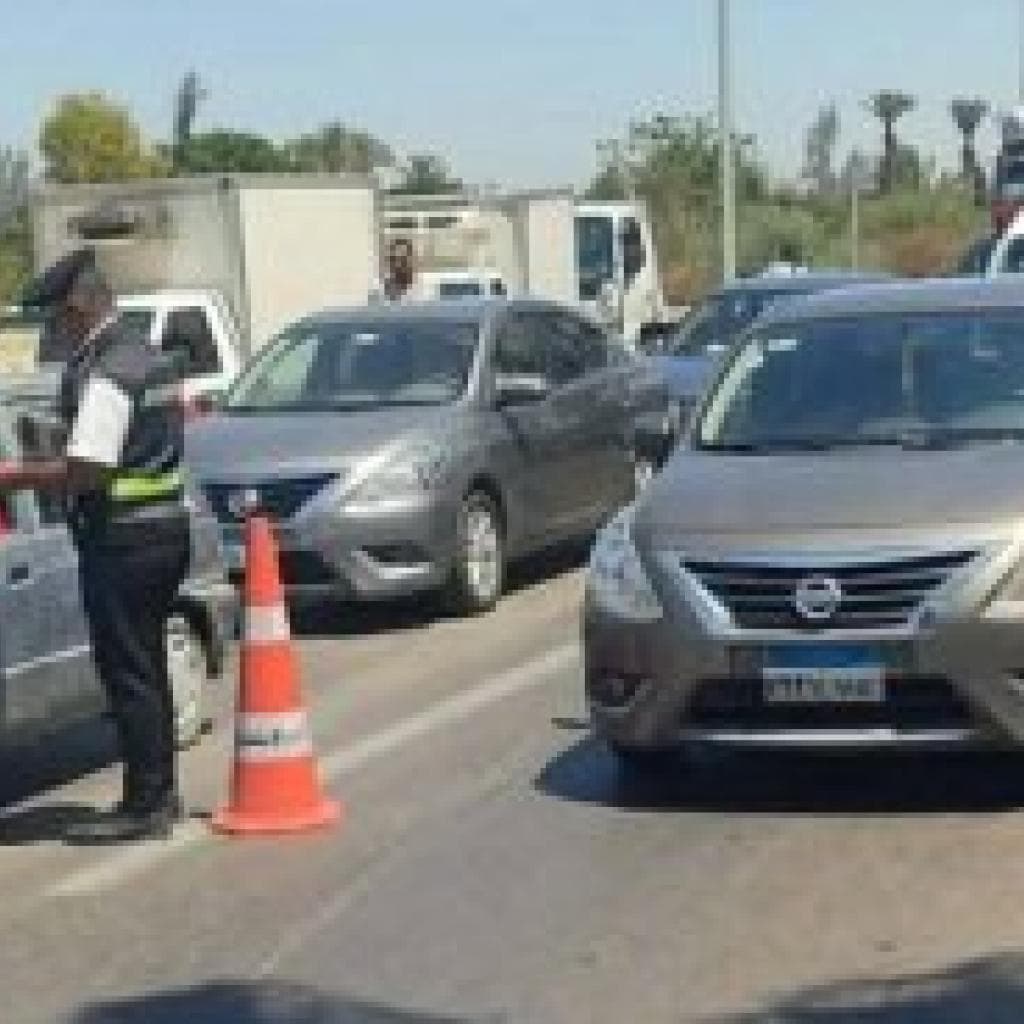 حملة مرورية مكبرة ببرج العرب لضبط الشارع السكندري وإعادة الانضباط