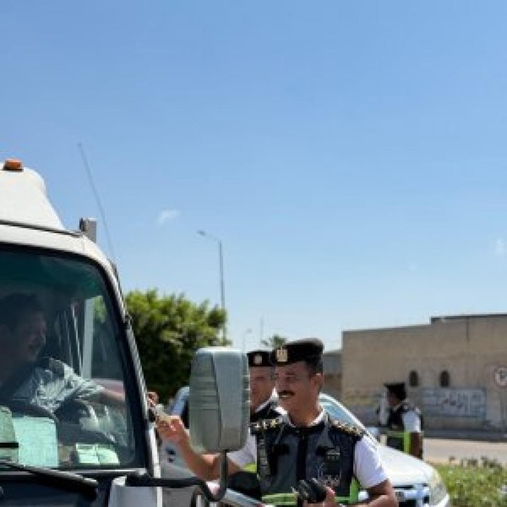 في إطار تعزيز الانضباط الشارعي: حملة مرورية مكبرة بمدينة برج العرب بالإسكندرية لفرض الأمن والنظام