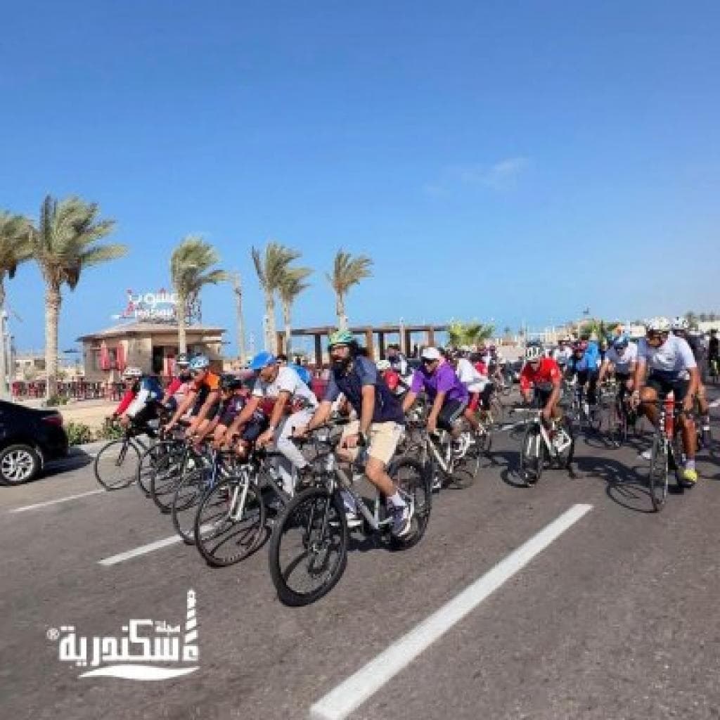 مشاركة مميزة لاتحاد فرق هواة الإسكندرية للدراجات في ختام المهرجان الرياضي بمدينة العلمين الجديدة