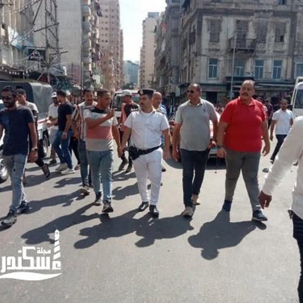 حملة مكبرة بميدان محطة مصر ترفع 260 حالة إشغال وهالك لإعادة الانضباط لحي وسط الإسكندرية
