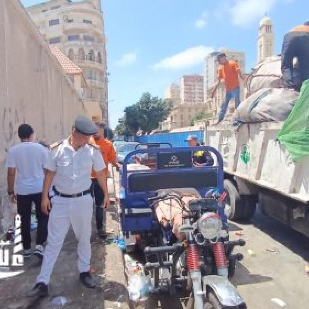 نهضة مصر تشارك في حملة أمنية مشتركة مع مديرية أمن الإسكندرية للحد من ظاهرة النباشين بنطاق حي شرق و وسط