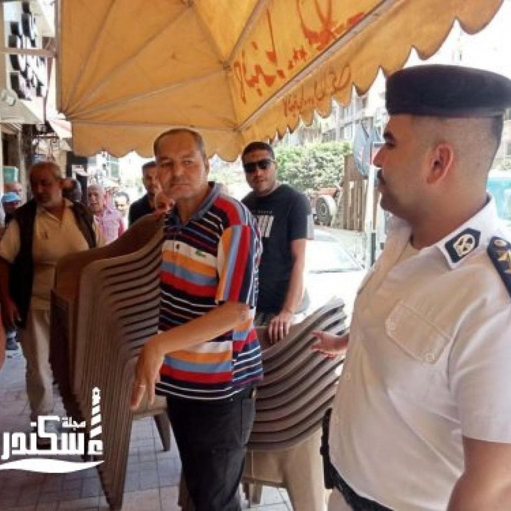 رفع 219 حالة إشغال في حملة صباحية موسعة لحي وسط الإسكندرية