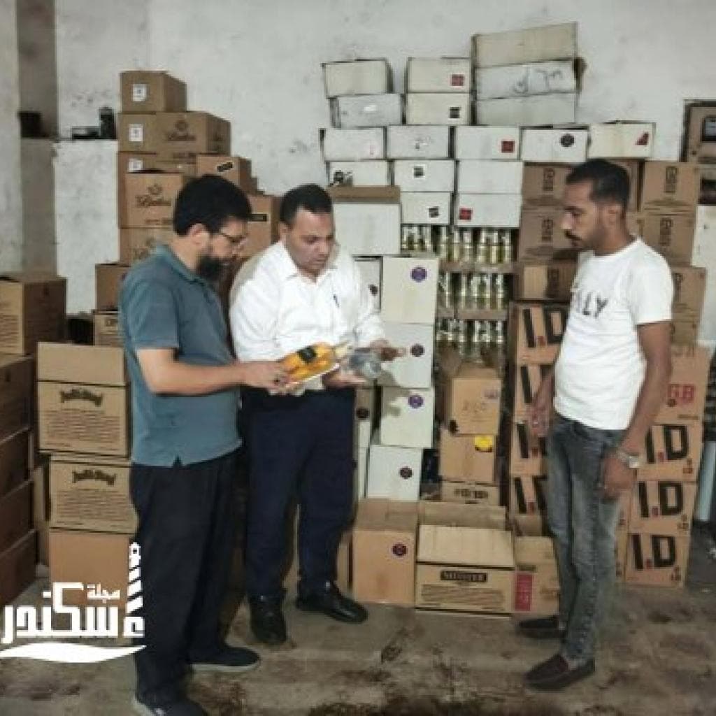 سقوط مصنع خمور مغشوشة في الإسكندرية وضبط نحو 4700 زجاجة مجهولة المصدر